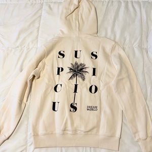 Suspicious Antwerp cream hoodie